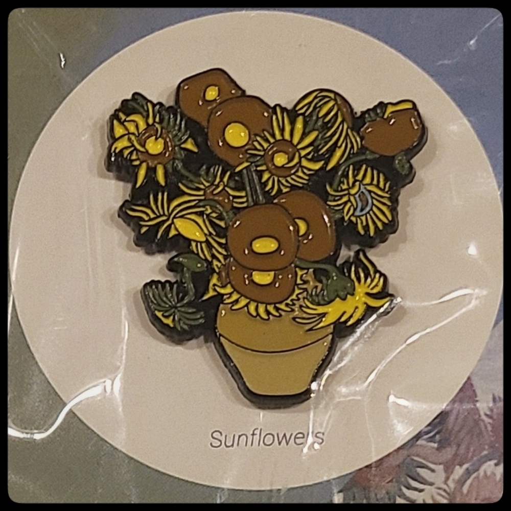 Vincent van Gogh Sunflowers Pin